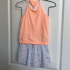 Athleta Girl - Bundle of Limitless Orange Twist Tank and Skort -Size Small (7)
